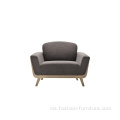 Ash tempat letak tangan Fabrik Hamper Seat Single Sofa